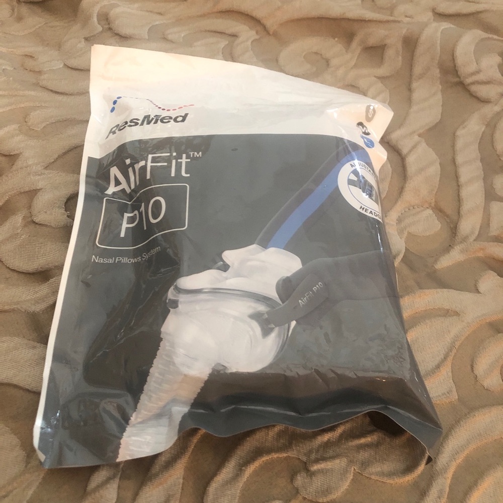 ResMed 62900 AirFit Air Fit P10 Nasal Pillow Small/Medium/Large Kit New Sealed
